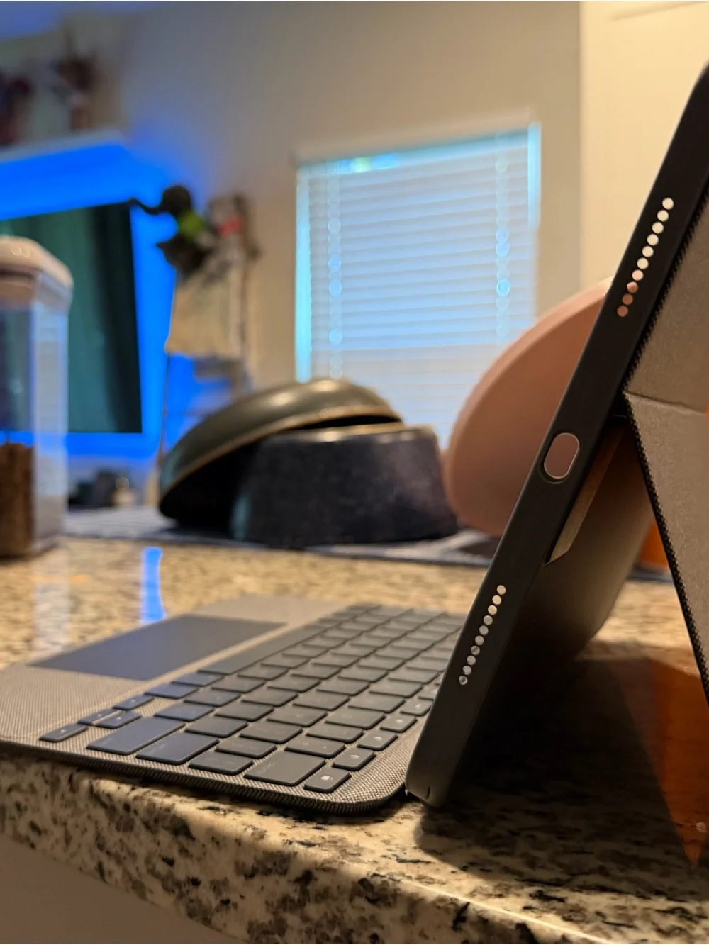 Logitech Gray Bluetooth Tablet Keyboard Case with Trackpad